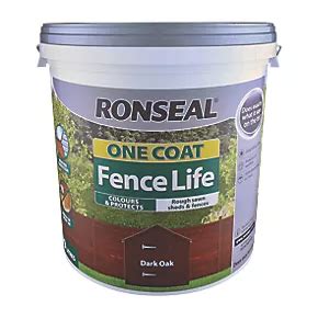 screwfix dark oak fence paint